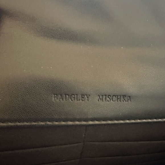 Badgley Mischka Black Quilted Chain Bag New - Picture 8 of 13